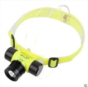 High power waterproof diving headlight strong focusing headlight outdoor camping light outdoor sport fishing light