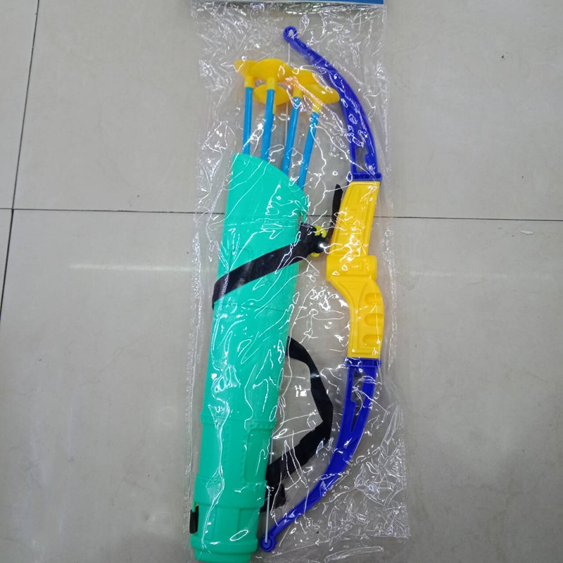 Fun Shooting Bow and Arrow Toy Sucker Arrow Chuck Bag Back Bag 53cm