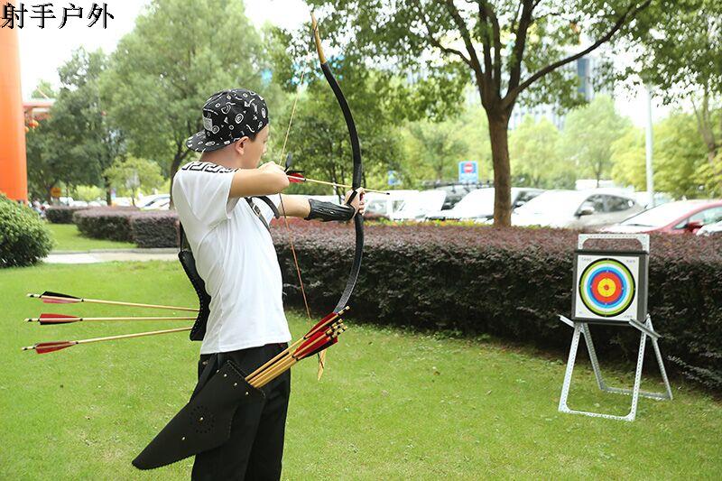 Traditional bow anti - bow shooting archery movement adult bow and arrow suit area entertainment epoxy glass slab arch