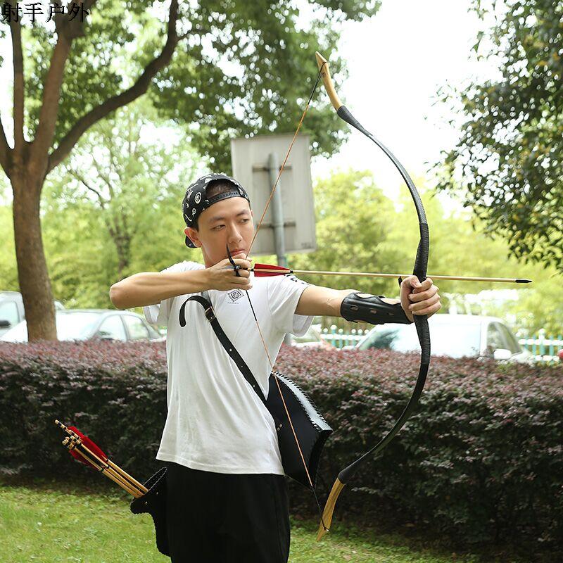 Traditional bow anti - bow shooting archery movement adult bow and arrow suit area entertainment epoxy glass slab arch