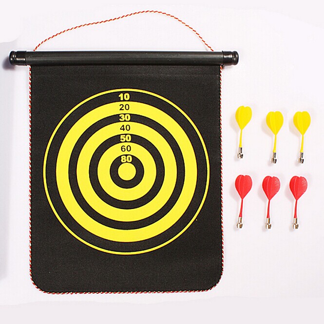 15 \&#034;magnetic darts double-sided target magnetic target thickening safety with 6 darts
