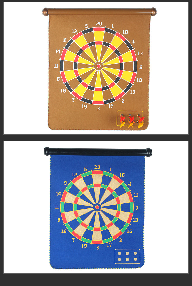 Dart Board Set Magnetic Double-Sided Dartboard Magnet Target Parent-Child Game Sucker Darts