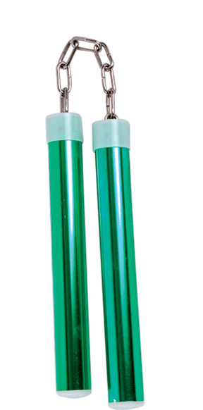 God quality solid wood nunchakus Nunchucks and two steel chain two sticks performance training