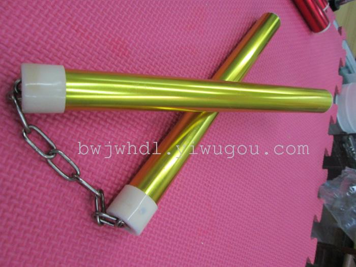 Multicolor lead alloy priced supply of outdoor exercise self-defense sample two sticks nunchakus