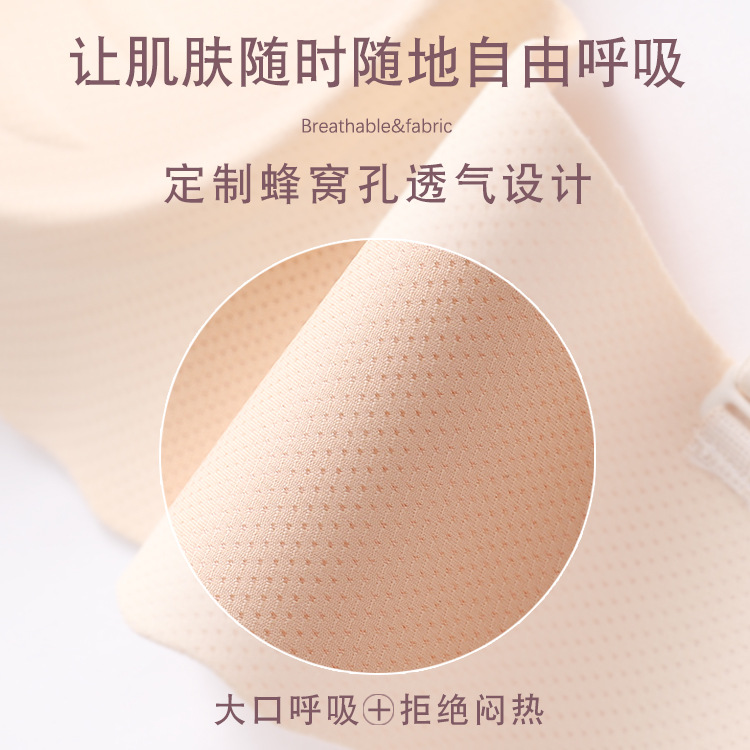 Macaron One Piece Underwear Traceless Girl Bra Set Smooth Wirless Push up Adjusting Bra