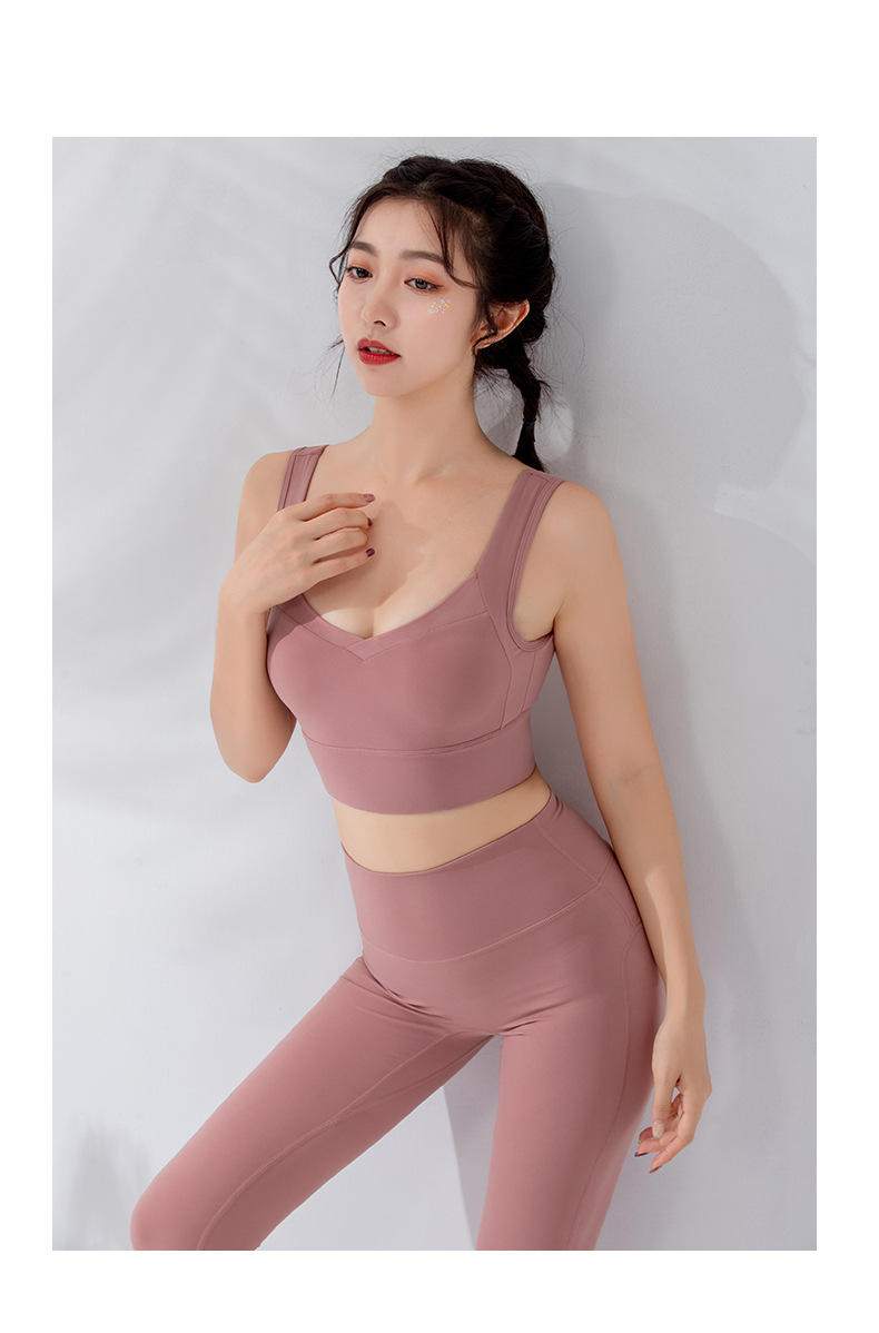 Autumn Sports Underwear Women's U-Lead Walking Push up Big Breasts Workout Bra Outer   Sports wear