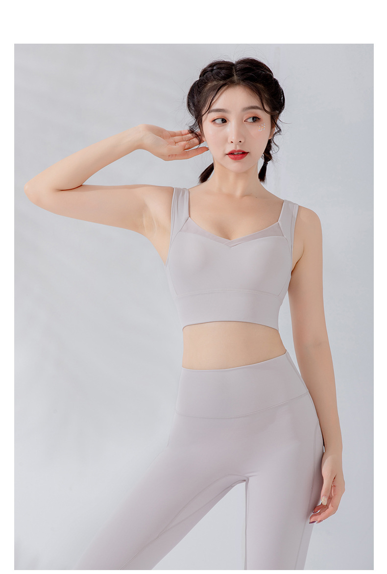 Autumn Sports Underwear Women's U-Lead Walking Push up Big Breasts Workout Bra Outer   Sports wear