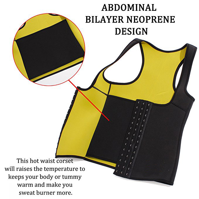 European and American Hot Selling Women's Body Shaping Push-up Vest Cross-Border Court Corset Neoprene Belly Coat