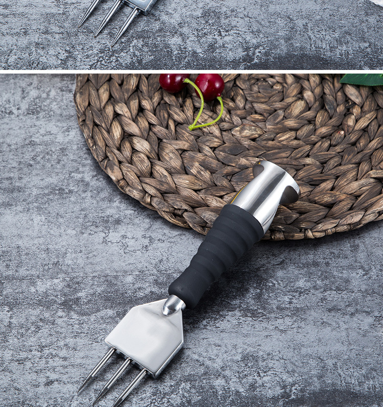 Japanese-Style Three-Fork Ice Cone Three-Head Ice Cone Single-Fork Ice Cone Cutting Skates Cut Skates Bar