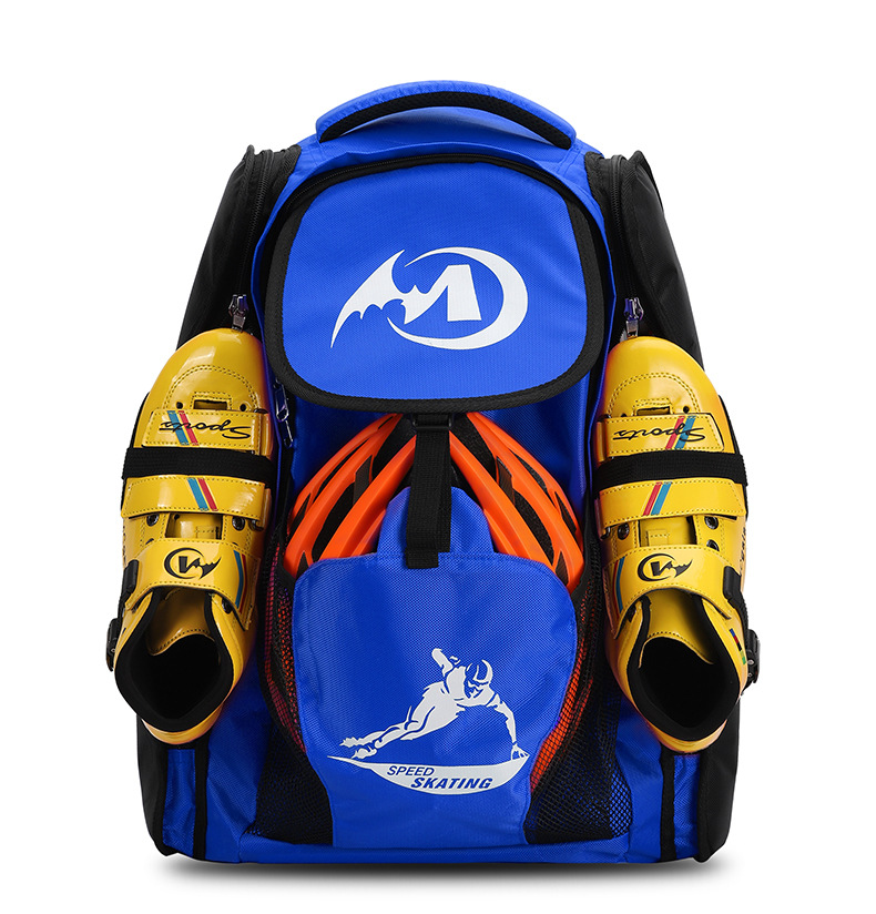Cross-Border New Speed Skating Bag Ice Skates Backpack Waterproof Children Adult Storage Bag Roller Skating Bag