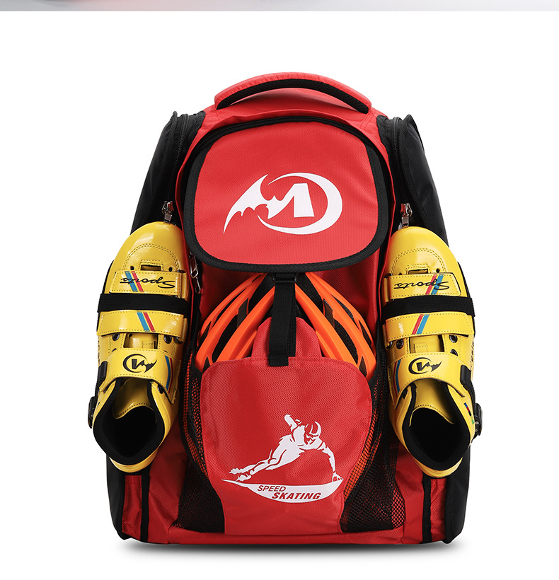 Cross-Border New Speed Skating Bag Ice Skates Backpack Waterproof Children Adult Storage Bag Roller Skating Bag