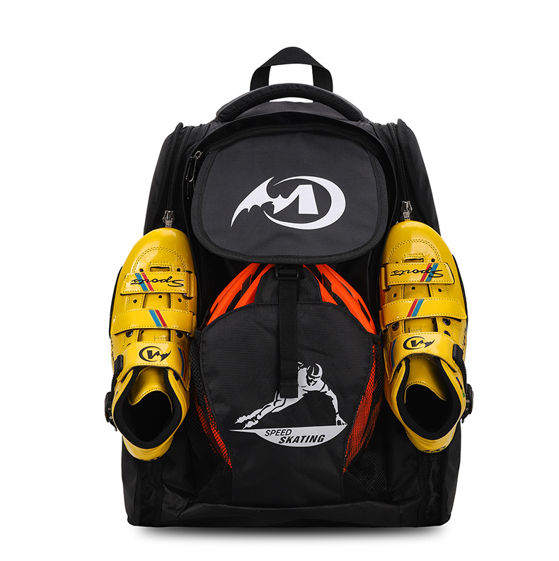 Cross-Border New Speed Skating Bag Ice Skates Backpack Waterproof Children Adult Storage Bag Roller Skating Bag