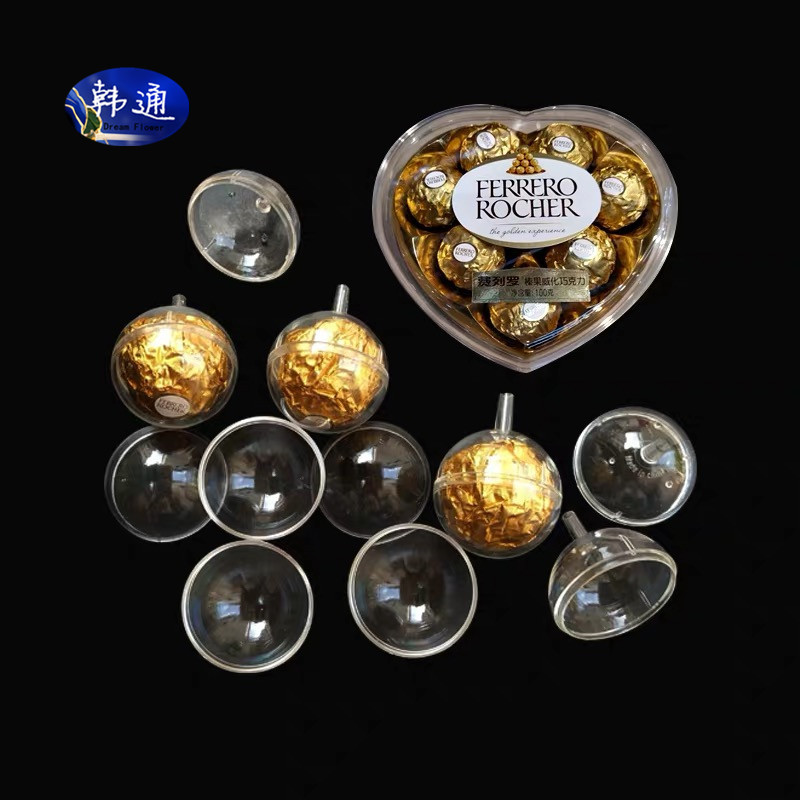100 Ferrero Chocolate Cup Bouquet DIY Packaging Materials Plastic Bowl Shell Candy Fresh Floral Materials Wholesale