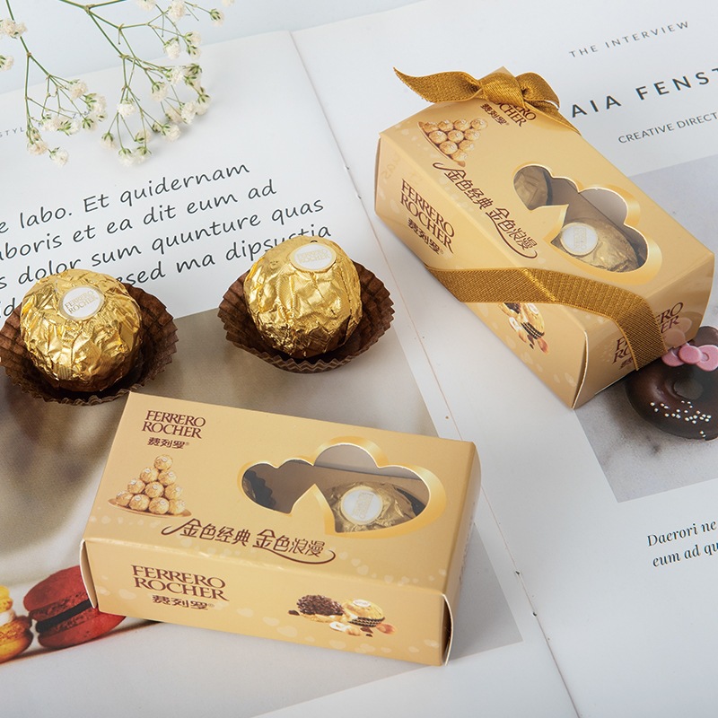 Lindt Ferrero 2-Piece Box Box Wedding and Wedding Wedding Candies Box Return Gift Gift Box Wholesale Lindt Ferrero 2-Piece Box Box Wedding and Wedding Wedding Candies Box Return Gift Gift Box Wholesale