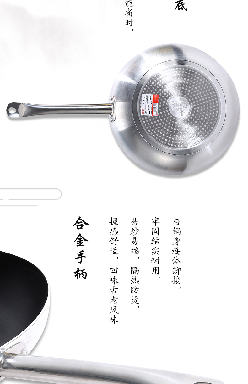 European-Style Sanding Fry Pan Aluminum Alloy Non-Stick Pan Household Wok Fried Steak Pan Uncoated Pan Factory Wholesale European-Style Sanding Fry Pan Aluminum Alloy Non-Stick Pan Household Wok Fried Steak Pan Uncoated Pan Factory Wholesale
