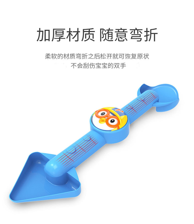 Genuine Pororo Children's Beach Toy Hourglass Beach Bucket Trolley Playing Sand and Water Sand Shovel Tool Set
