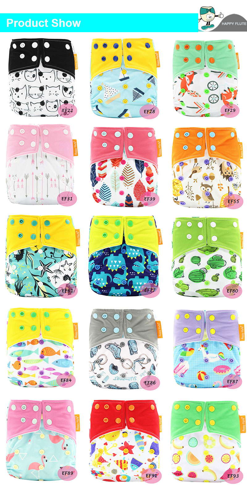 Foreign trade hot style baby cloth diapers manufacturer's direct selling diapers are customized. Foreign trade hot style baby cloth diapers manufacturer's direct selling diapers are customized.