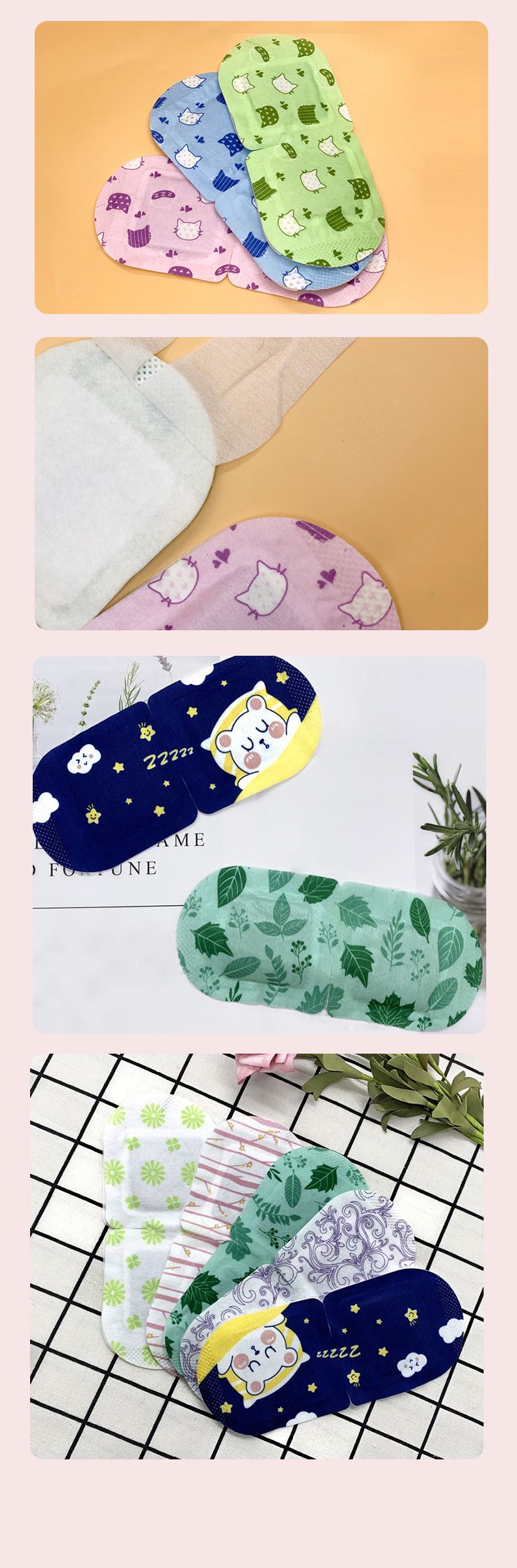 SOURCE Factory Steam Eyeshade Custom Self-Heating Sleep Hot Compress Eye Mask Processing Wormwood Eye Mask Wholesale