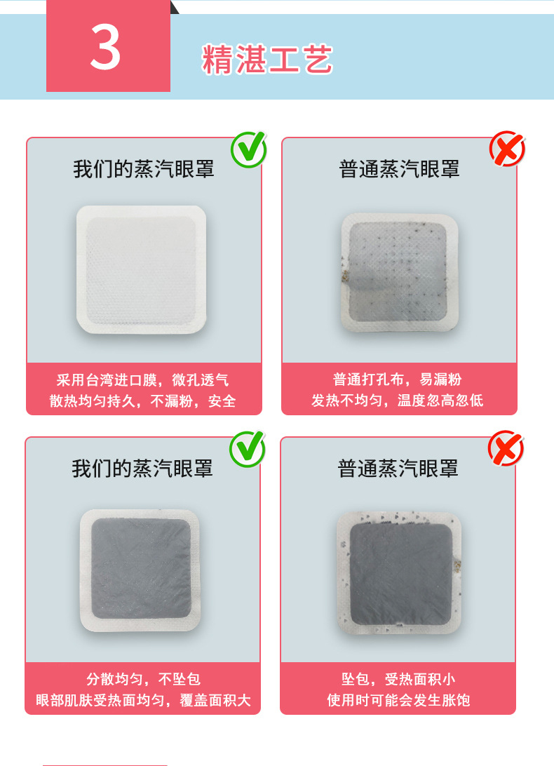 SOURCE Factory Steam Eyeshade Custom Self-Heating Sleep Hot Compress Eye Mask Processing Wormwood Eye Mask Wholesale