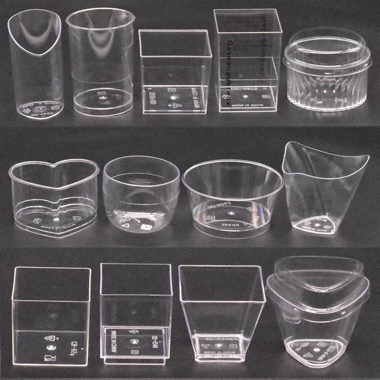 Dessert Cup Mousse Cup Plastic Cup Goblet Champagne Glass Transparent Mousse Desser Cup Transparent Cake Cup