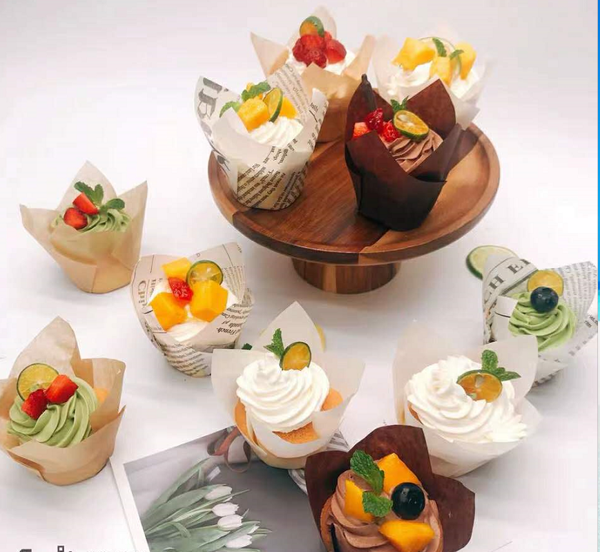 Tulip Baking ake Muffin Goblet of Fire Muffin Cake Grease- Proof Tomafin Cup