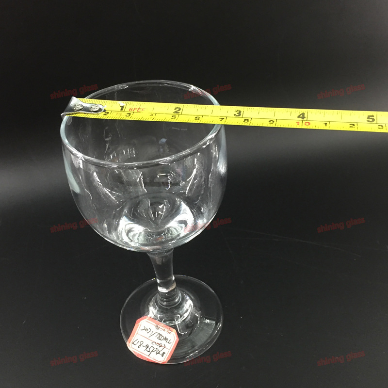 High white material glass red wine goblet Wine transparent glass cup