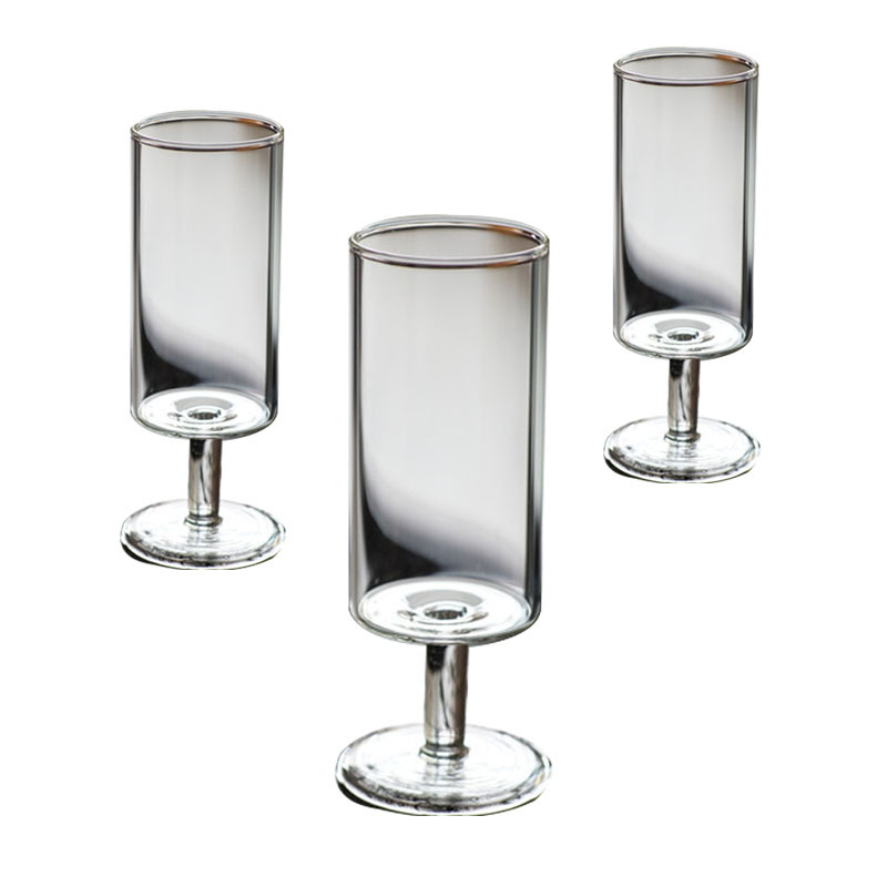 Handmade Ins Wind HeatResistant Glass Goblet GreenTea Cup Monkey Chief Cup Red Wine Cup Tea Table for Home Use