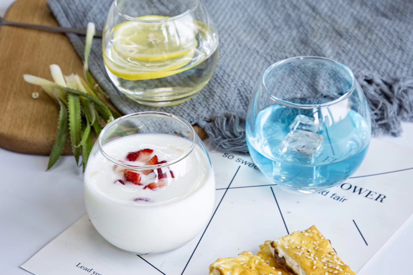 New Glass round Eggcup Goblet Milkshake Ice Cream Dessert Cup Q-Shape Cup Juice Cup New Glass round Eggcup Goblet Milkshake Ice Cream Dessert Cup Q-Shape Cup Juice Cup