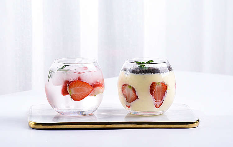 New Glass round Eggcup Goblet Milkshake Ice Cream Dessert Cup Q-Shape Cup Juice Cup New Glass round Eggcup Goblet Milkshake Ice Cream Dessert Cup Q-Shape Cup Juice Cup