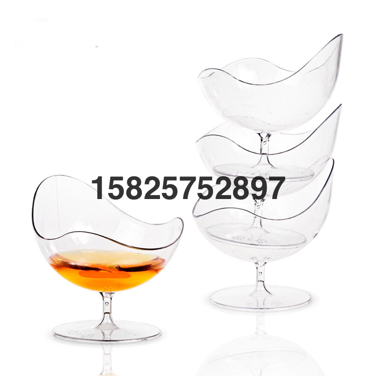 Disposable Dessert Cup Dessert Cup Cake Cup Ice Cream Cup Transparent Plastic Chair Cup Goblet Red Wine Glass