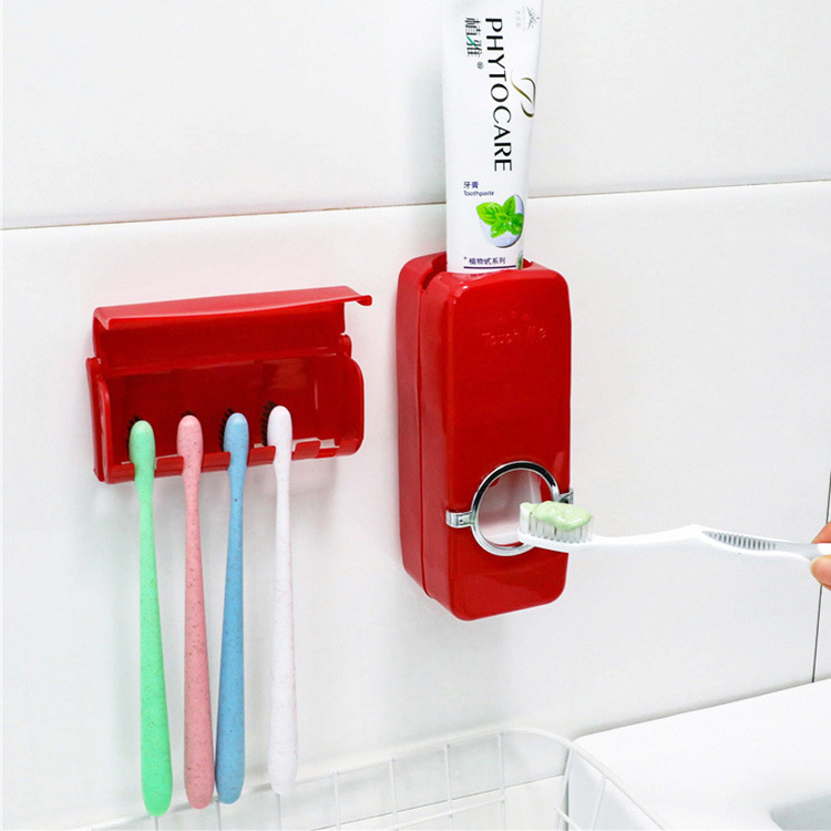 Automatic Toothpaste Set Toothpaste Squeezer Toothbrush Holder Hook Toothbrush Rack Toothpaste Holder Wholesale