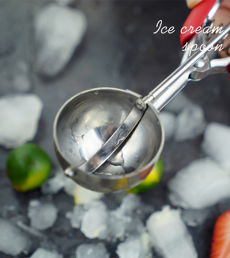 304 Stainless Steel Cookie Spoon Cookie Scoop Ice-Cream Spoon Ice-Cream Spoon Ball Scoop Amazon 5cm Diameter