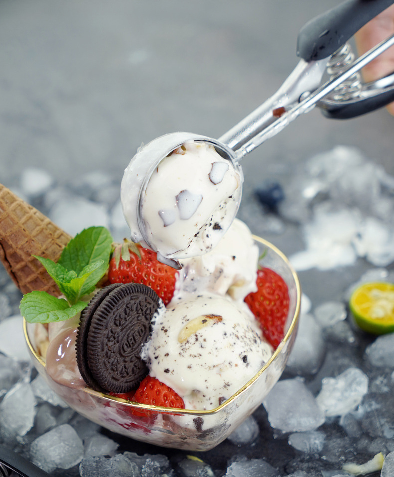 304 Stainless Steel Cookie Spoon Cookie Scoop Ice-Cream Spoon Ice-Cream Spoon Ball Scoop Amazon 5cm Diameter