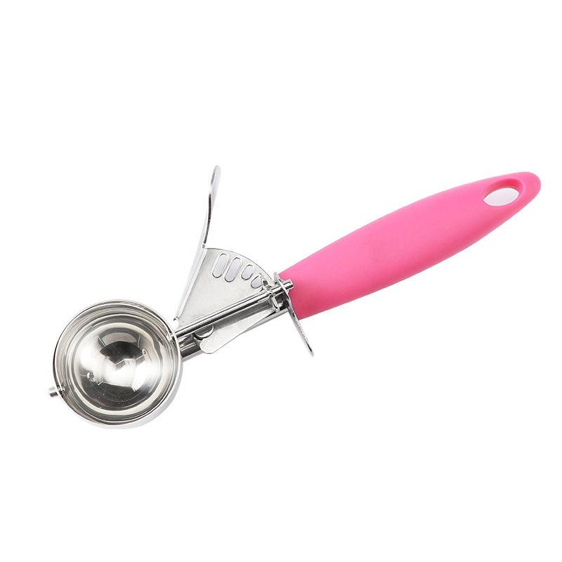 Amazon 304 Stainless Steel Cookie Spoon Ice-Cream Spoon Ice-Cream Spoon Ball Scoop 3-Piece Set Fruit Scoop