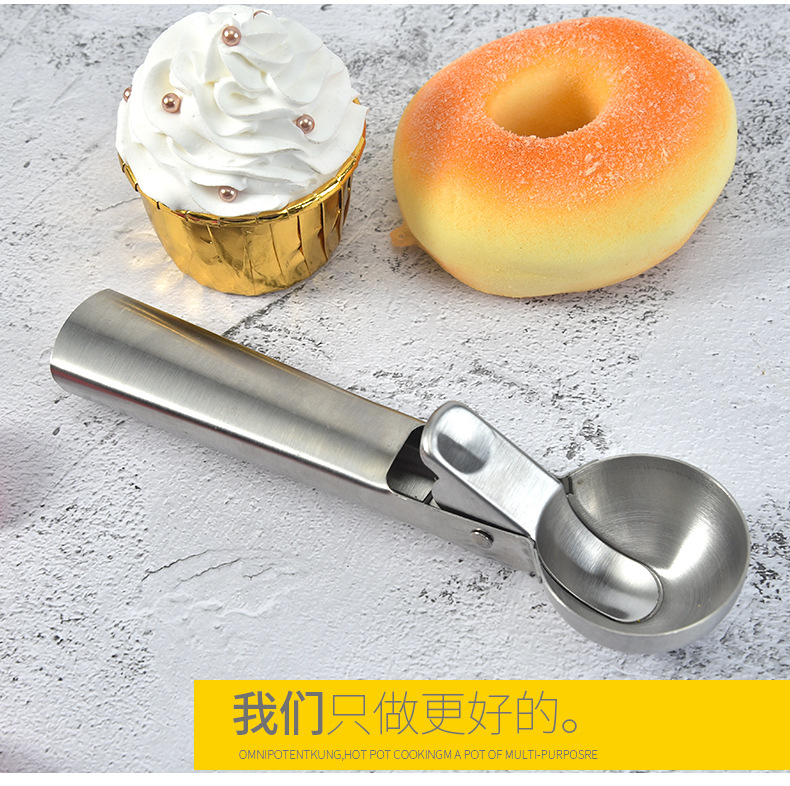 Stainless Steel Cream Dipper Ice Cream Spoon Ice Cream Ball Scoop Fruit Scoop Ice-Cream Spoon Wholesale Stainless Steel Cream Dipper Ice Cream Spoon Ice Cream Ball Scoop Fruit Scoop Ice-Cream Spoon Wholesale