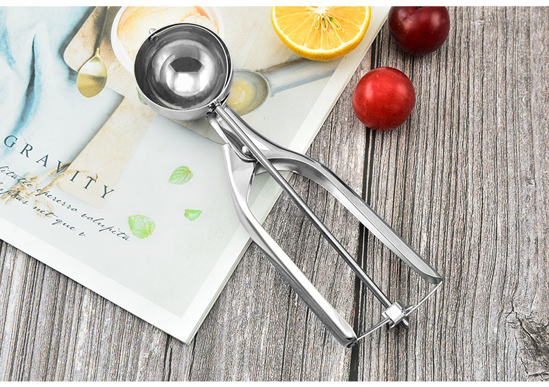 Ice-Cream Spoon Ball Scoop Stainless Steel Ice Cream Spoon Ice-Cream Spoon Fruit Ball Player DIY Tool