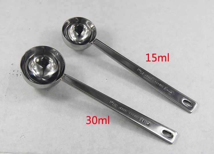 Spoon ice-cream scoop coffee spice measuring spoons 30mL/15ml 304 stainless steel spoon measuring cup