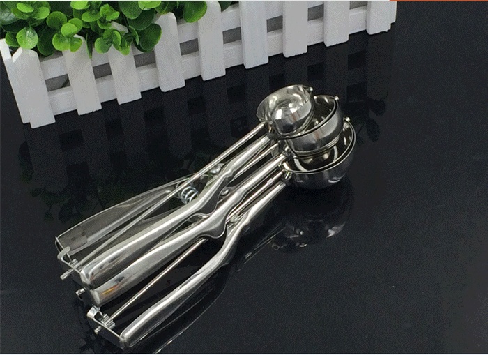 Stainless steel ice cream scoop melon baller scoop of ice-cream and fruits to dig ice cream scoop Stainless steel ice cream scoop melon baller scoop of ice-cream and fruits to dig ice cream scoop