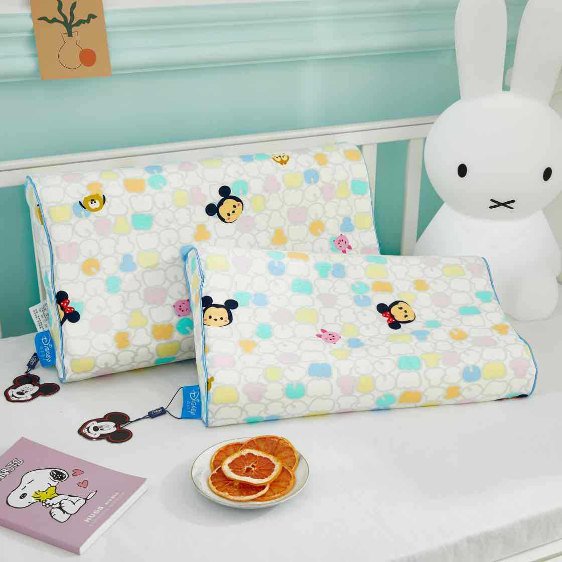 Disney Genuine Children&#039;s Latex Pillow Cotton Knitted Coat Pure-Cotton Pillow Inner