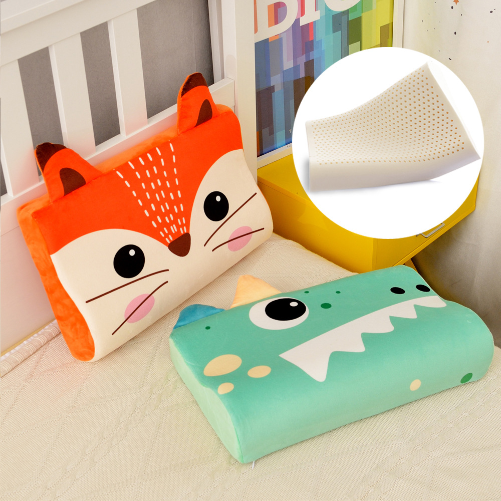 Baby Children&#039;s Latex Pillow Primary School Children Kindergarten 3-6-10-16 Years Old Unisex Four Seasons Universal