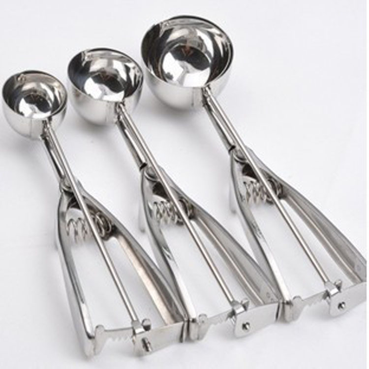 Stainless Steel Ice Cream Spoon Ice-Cream Spoon Ice Cream Spoon Melon Baller Fruit Scoop Popsickle Stick Tableware Spot