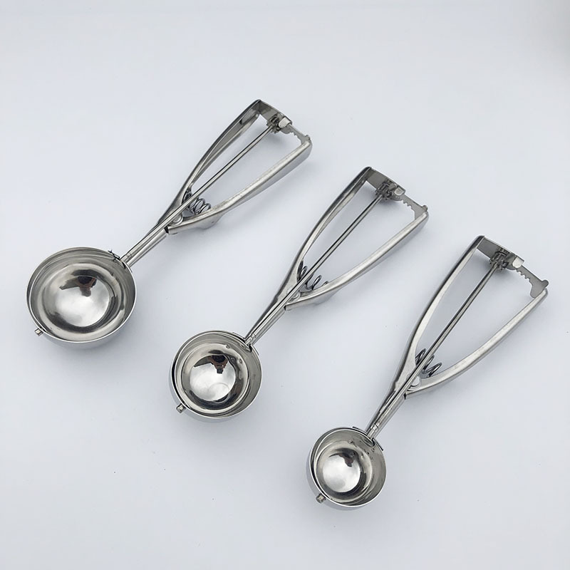 Stainless Steel Ice Cream Spoon Ice-Cream Spoon Ice Cream Spoon Melon Baller Fruit Scoop Popsickle Stick Tableware Spot Stainless Steel Ice Cream Spoon Ice-Cream Spoon Ice Cream Spoon Melon Baller Fruit Scoop Popsickle Stick Tableware Spot