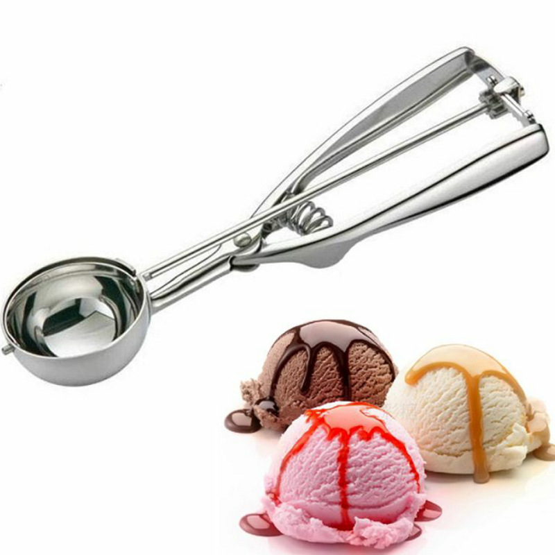Stainless Steel Ice Cream Spoon Ice-Cream Spoon Ice Cream Spoon Melon Baller Fruit Scoop Popsickle Stick Tableware Spot