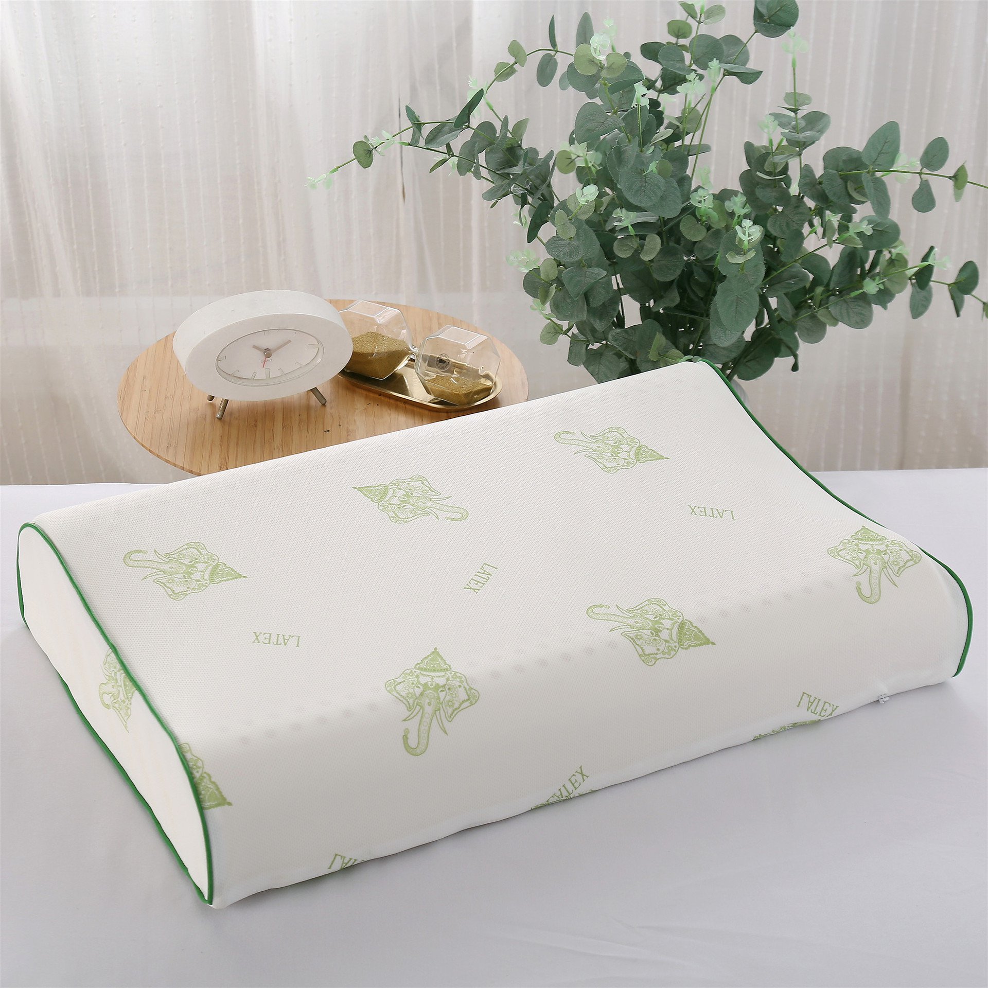 Adult Comfortable Wolf Tooth Latex Pillow Wave Gift Slow Rebound Adult Latex Pillow Head