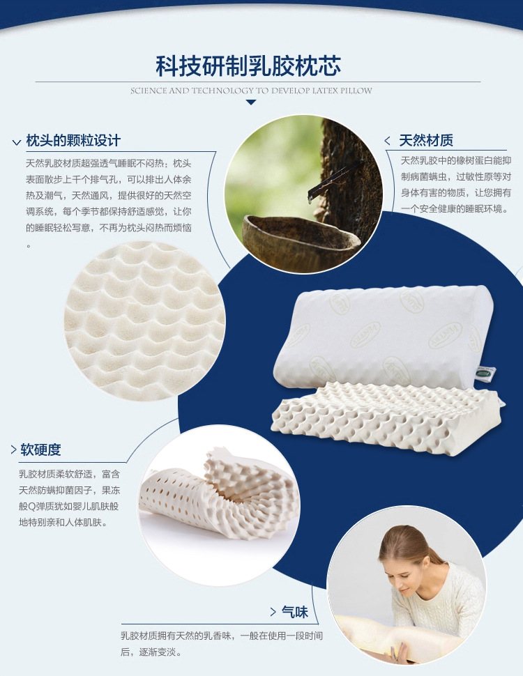 Thailand natural memory latex pillow latex pillow manufacturers direct selling wholesale Thailand natural memory latex pillow latex pillow manufacturers direct selling wholesale