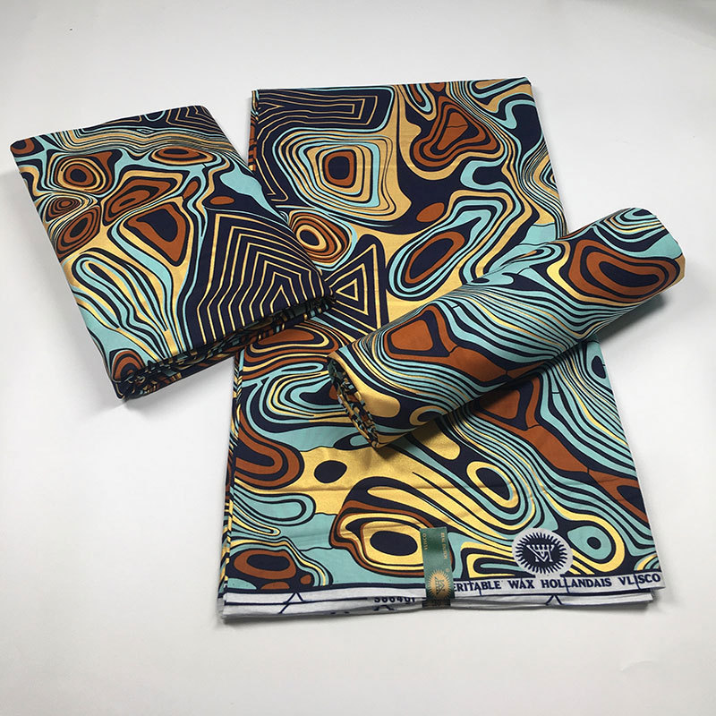 Africa India Simulation Printing and Dyeing Cerecloth AliExpress Hot Selling Product Abstract Printing Wax Spot Bronzing