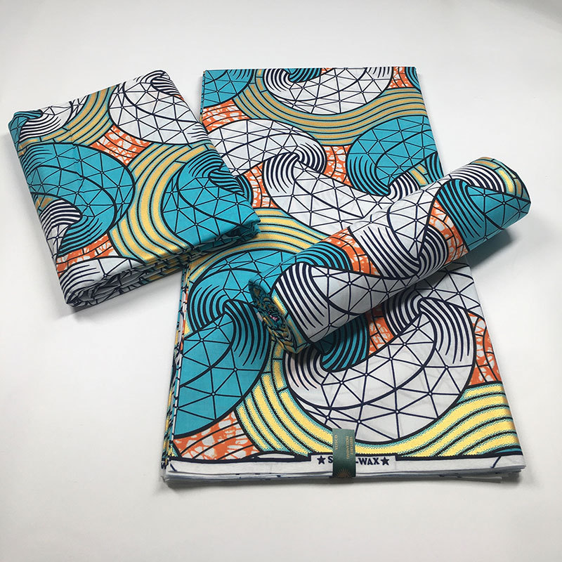 Africa India Simulation Printing and Dyeing Cerecloth AliExpress Hot Selling Product Abstract Printing Wax Spot Bronzing