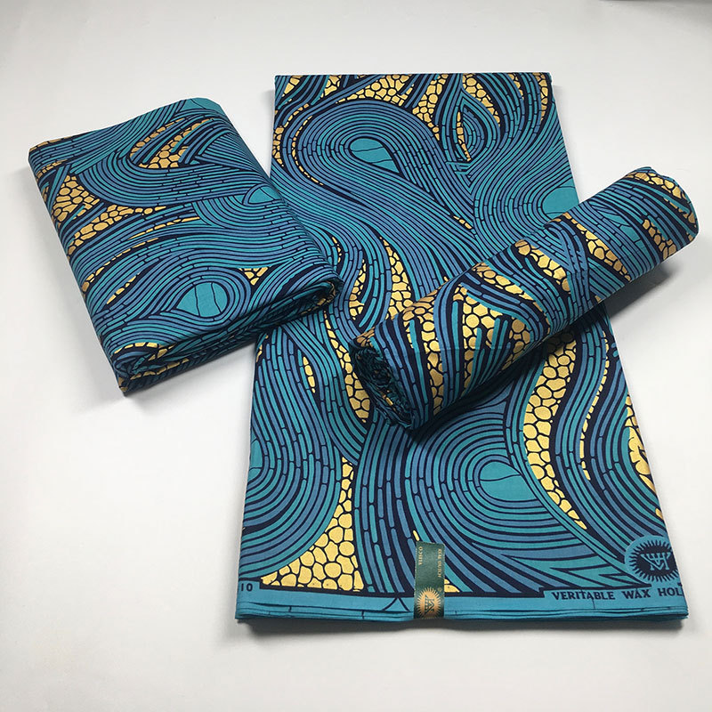 Africa India Simulation Printing and Dyeing Cerecloth AliExpress Hot Selling Product Abstract Printing Wax Spot Bronzing