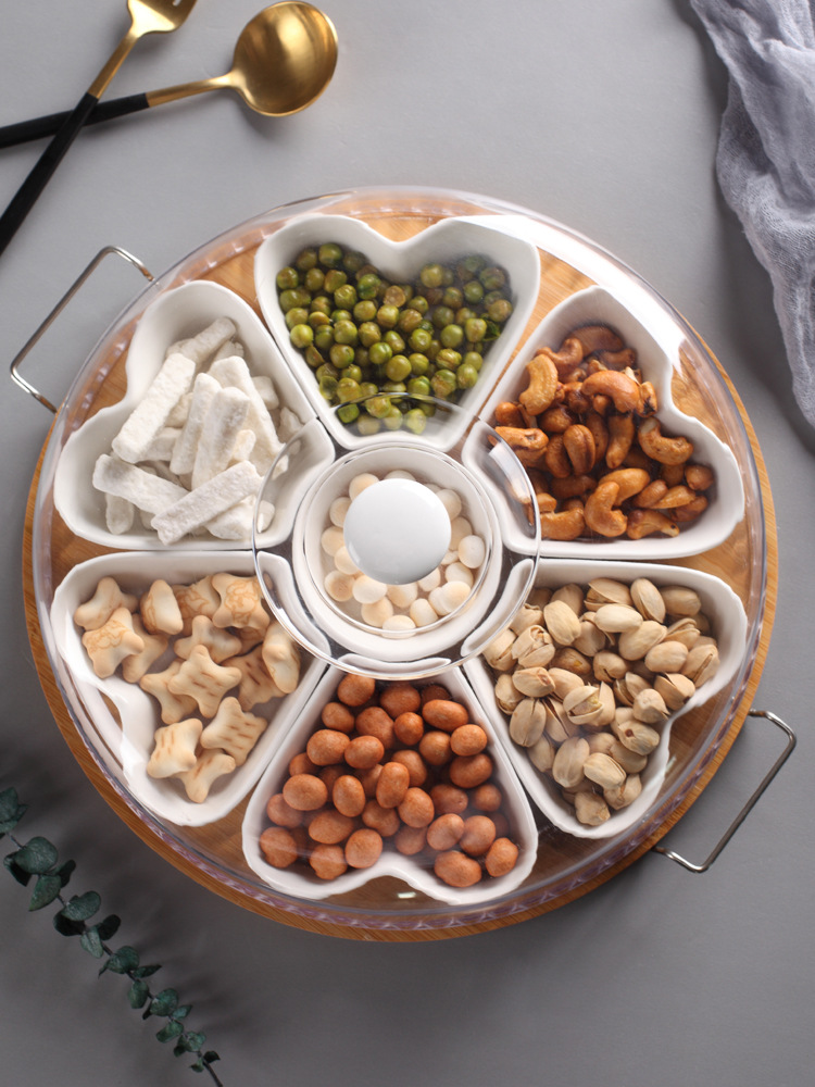 Fruit tray Southeast Asia fruit box Blue maple leaves Africa Aliexpress fruit tray divided into fashionable snack tray