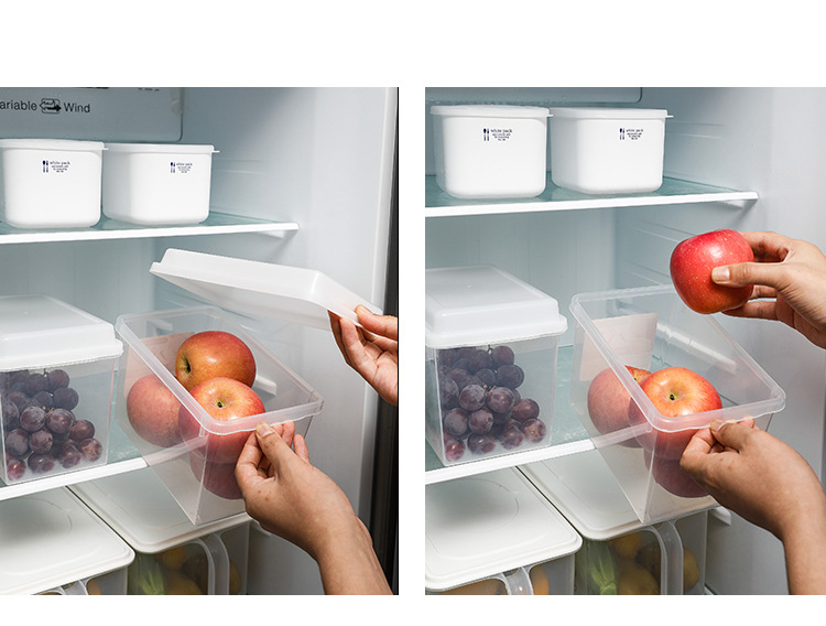 Japanese Imported Bread Crisper Plastic Large Toast Storage Box Food Flour Bucket Bento Storage Box Transparent